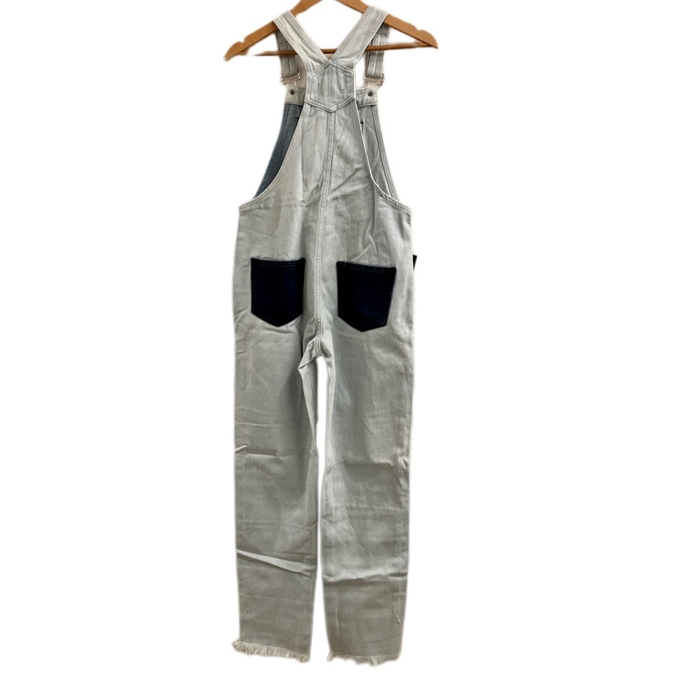 Momokrom Distressed Patchwork Denim Overalls Dolls Kill - Picture 12 of 12